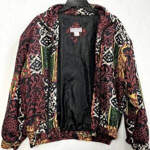 Vintage‎ Windbreaker Women's Small 100% Silk 90's Windbreaker Bogari RARE